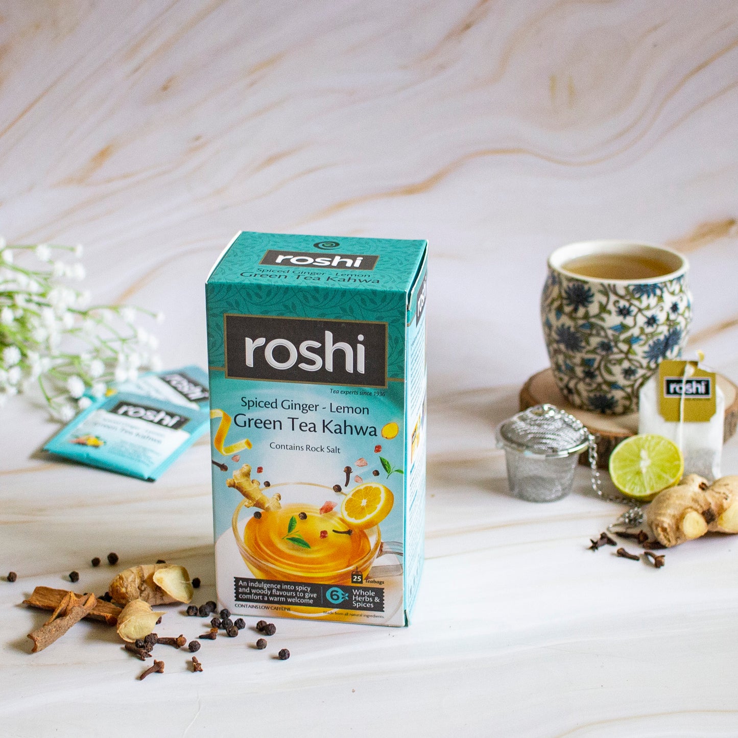 Roshi Green Tea Kahwa | 25 teabags