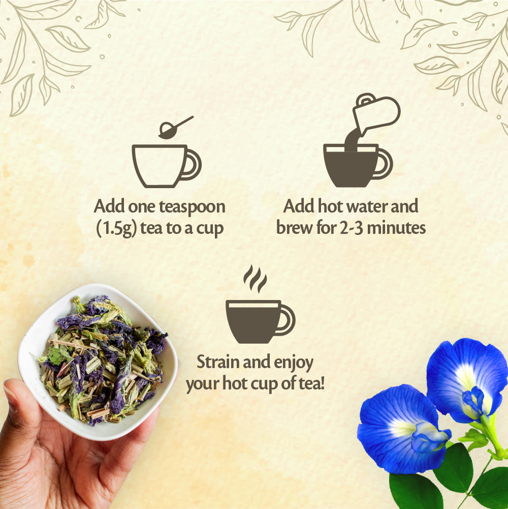 Roshi Blue Pea - Lemongrass Tisane | 50g