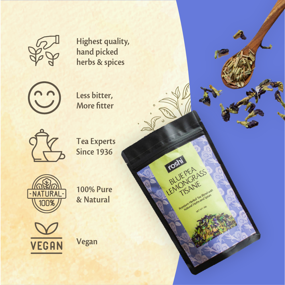 Roshi Blue Pea - Lemongrass Tisane | 50g