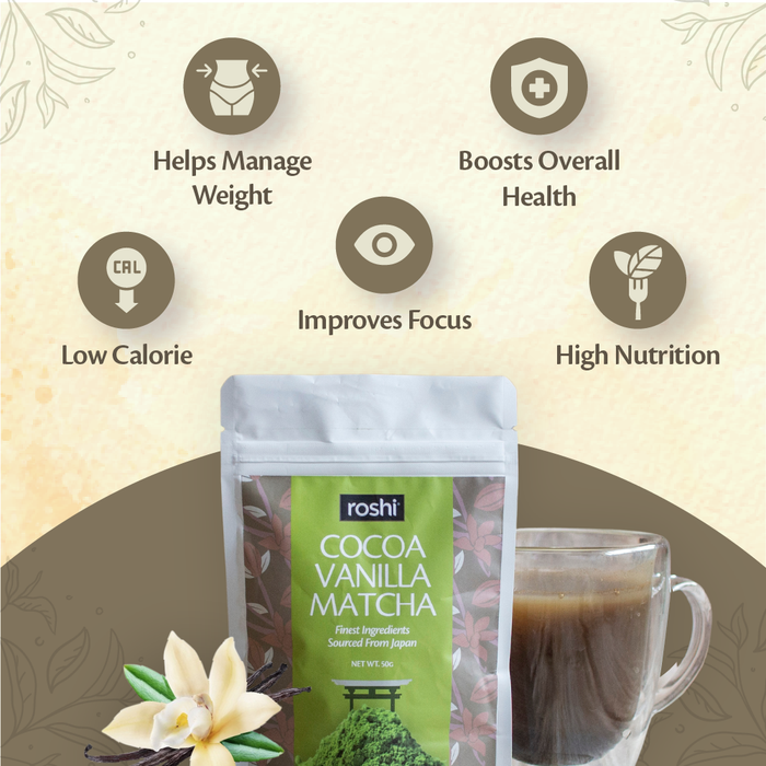 Roshi Cocoa ~ Vanilla Matcha | 50 g